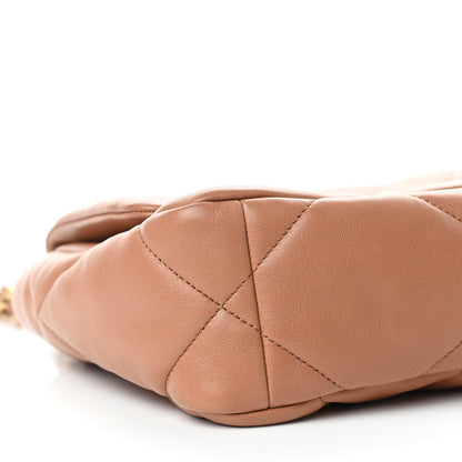 Chanel Lambskin Quilted Medium Chanel 19 Flap Brown 8 of 10