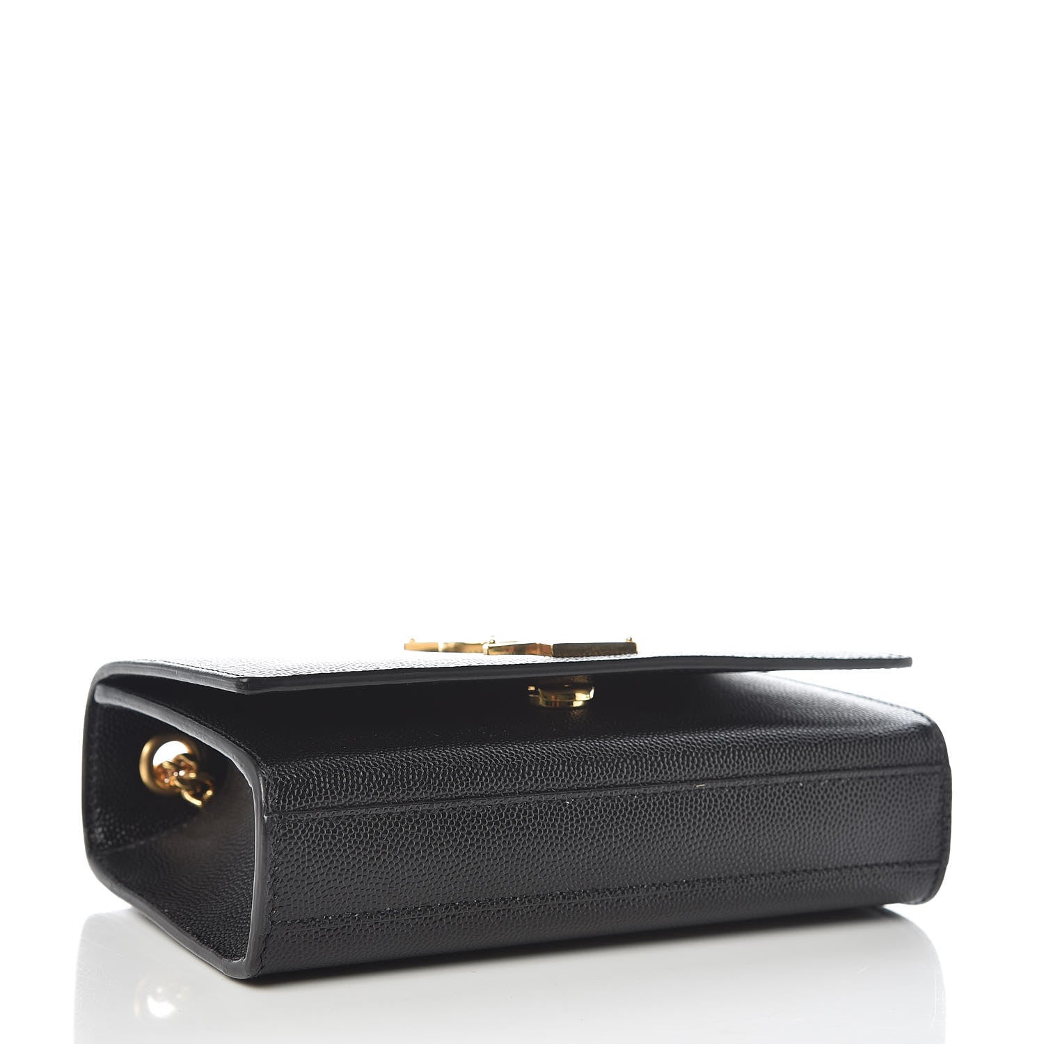 Saint Laurent Grain De Poudre Small Monogram Kate Satchel Black 4 of 8