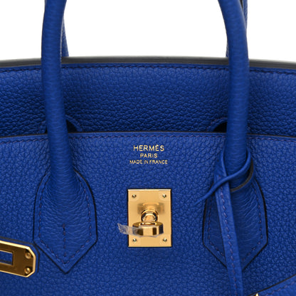 Hermes Togo Birkin 25 Bleu Royal 6 of 11