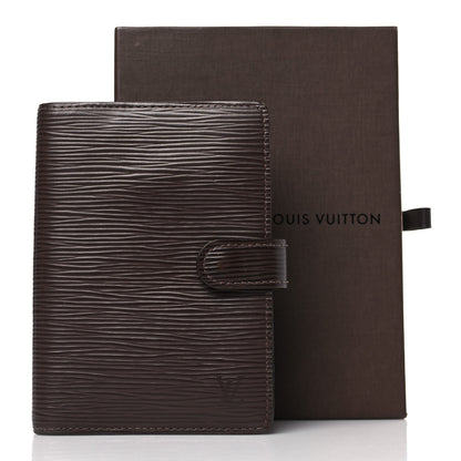 Louis Vuitton Epi Small Ring Agenda Cover Moka 10 of 10