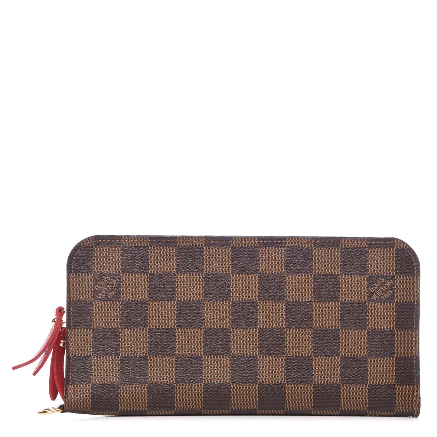Damier Ebene Insolite Wallet Red