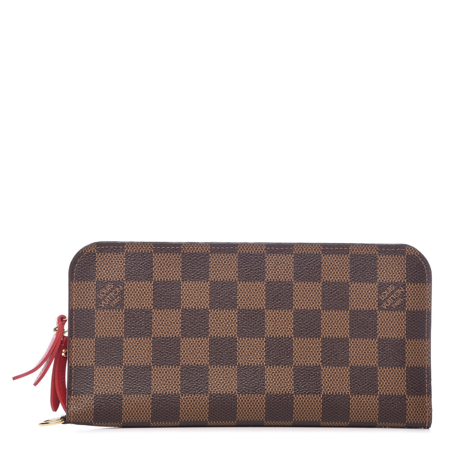 Louis Vuitton Damier Ebene Insolite Wallet Red 1 of 7