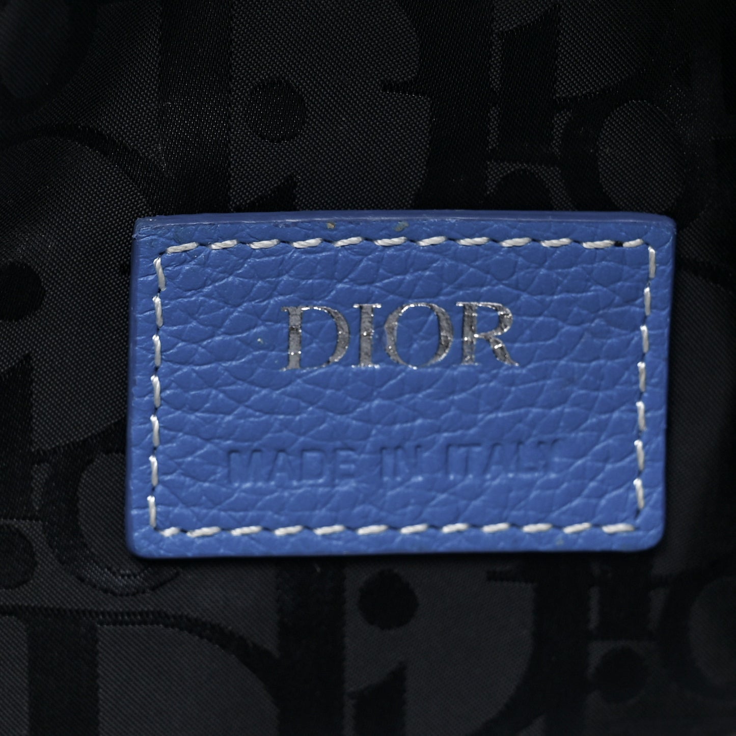 X DANIEL ARSHAM Grained Calfskin Gradient Saddle Bag Blue