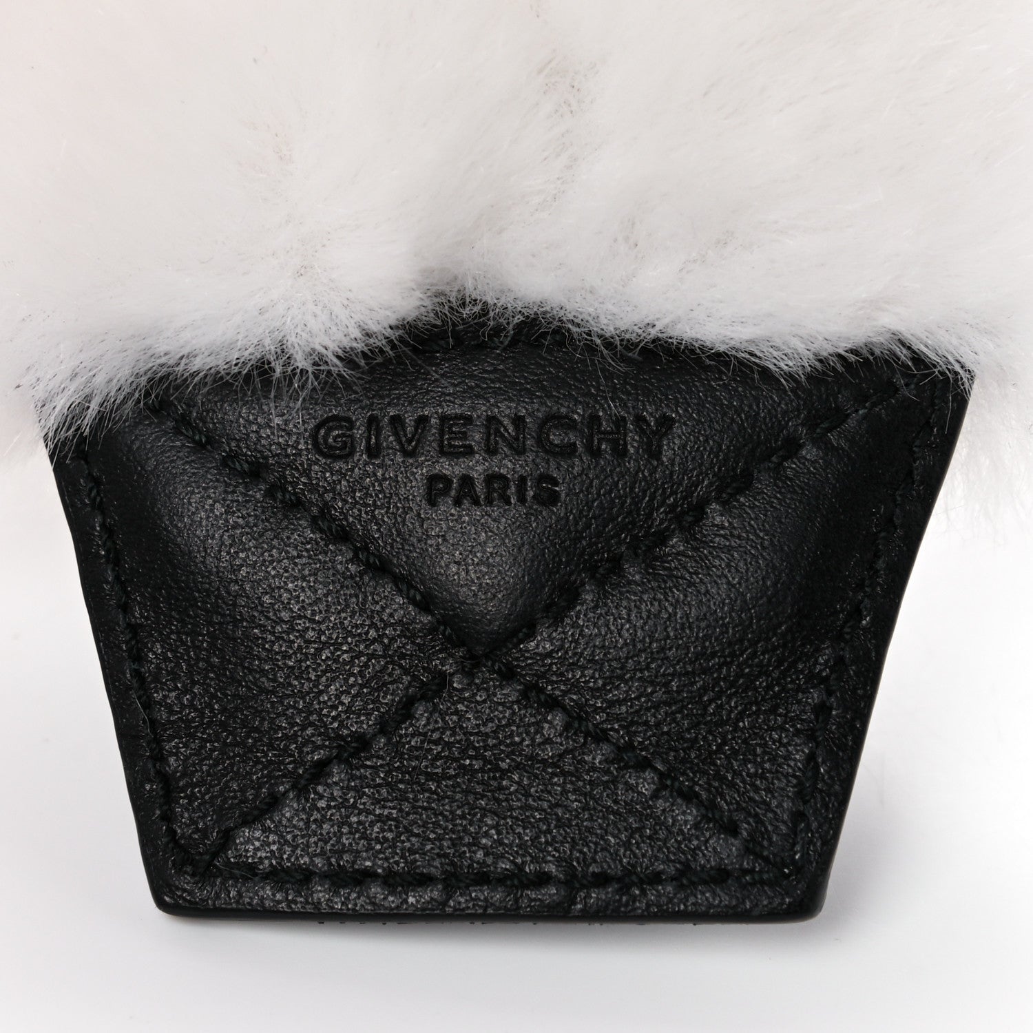 Givenchy Faux Fur Logo Bag Strap White 4 of 6