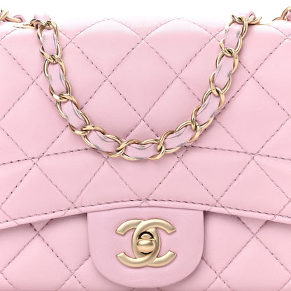 Chanel Lambskin Quilted Mini Mademoiselle Chic Flap Pink 7 of 11