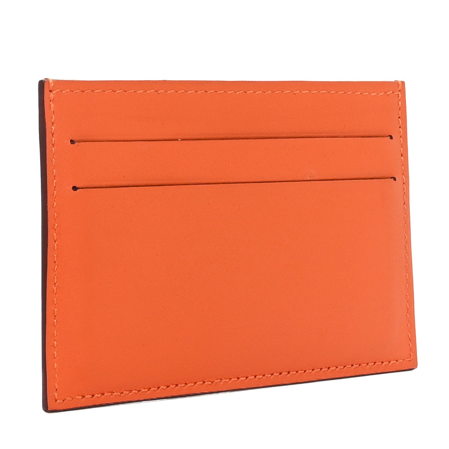 Hermes Swift Citizen Twill Card Case Orange Bleu Riviera Vert Vertigo 3 of 9