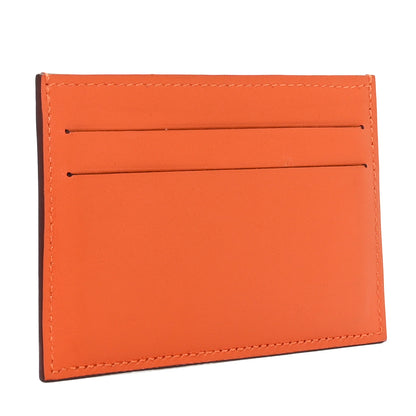 Hermes Swift Citizen Twill Card Case Orange Bleu Riviera Vert Vertigo 3 of 9