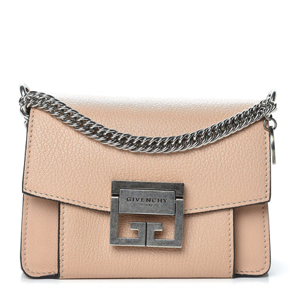 Givenchy Goatskin Mini GV3 Shoulder Bag Powder 1 of 8