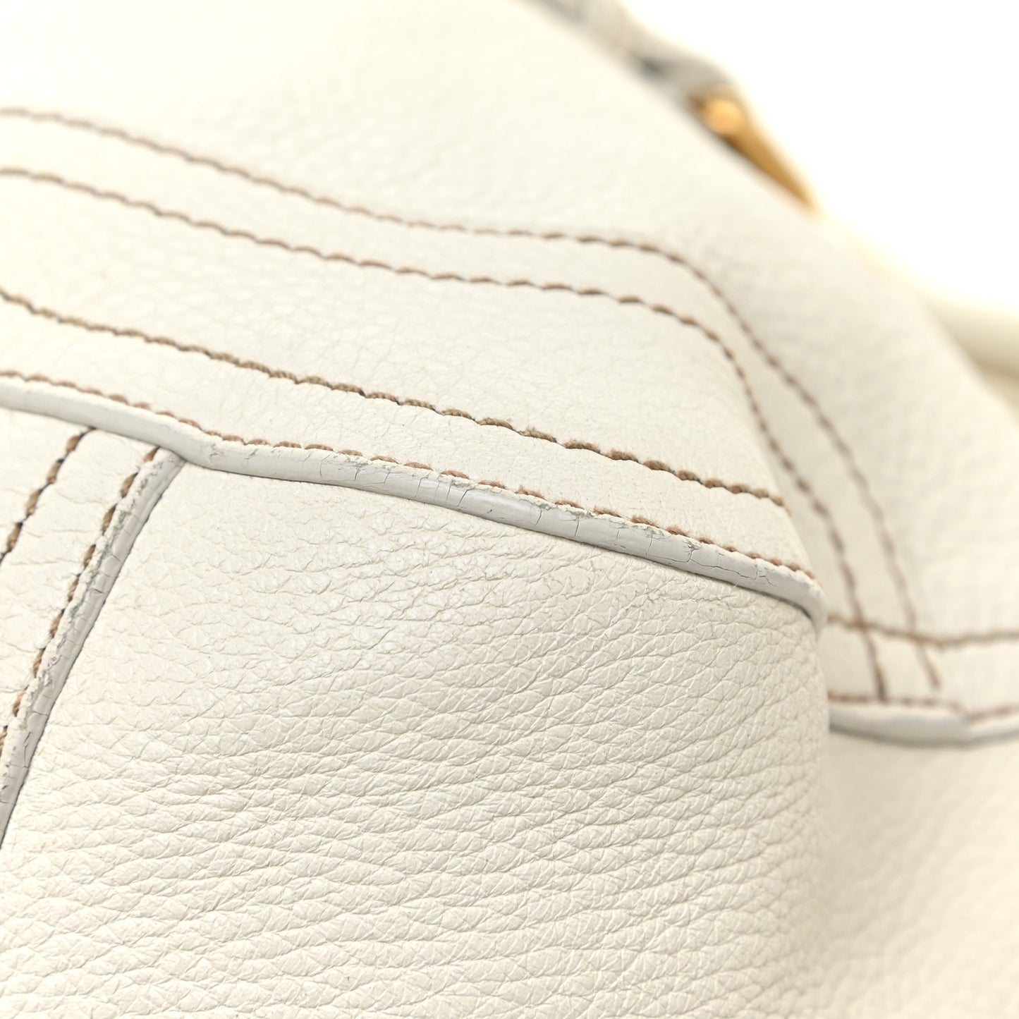 Cervo Antik Shopping Satchel White