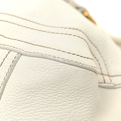 Prada Cervo Antik Shopping Satchel White 11 of 23
