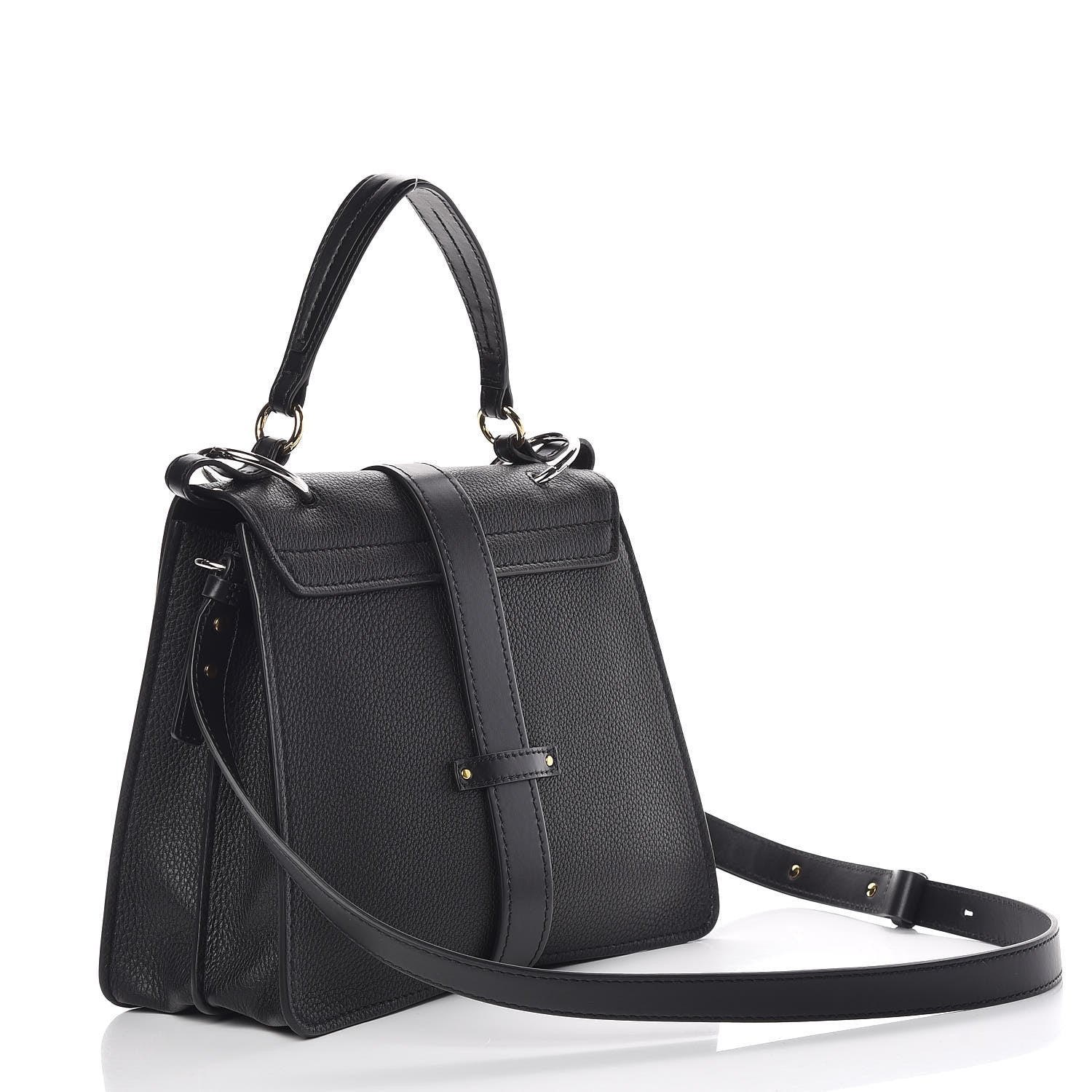Chloe Grained Calfskin Medium Aby Day Shoulder Bag Black 3 of 11