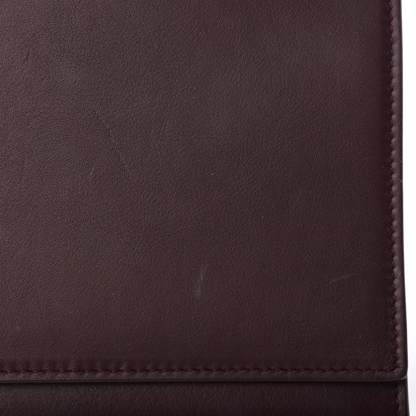 Calfskin Classic Y Ligne Clutch Bordeaux