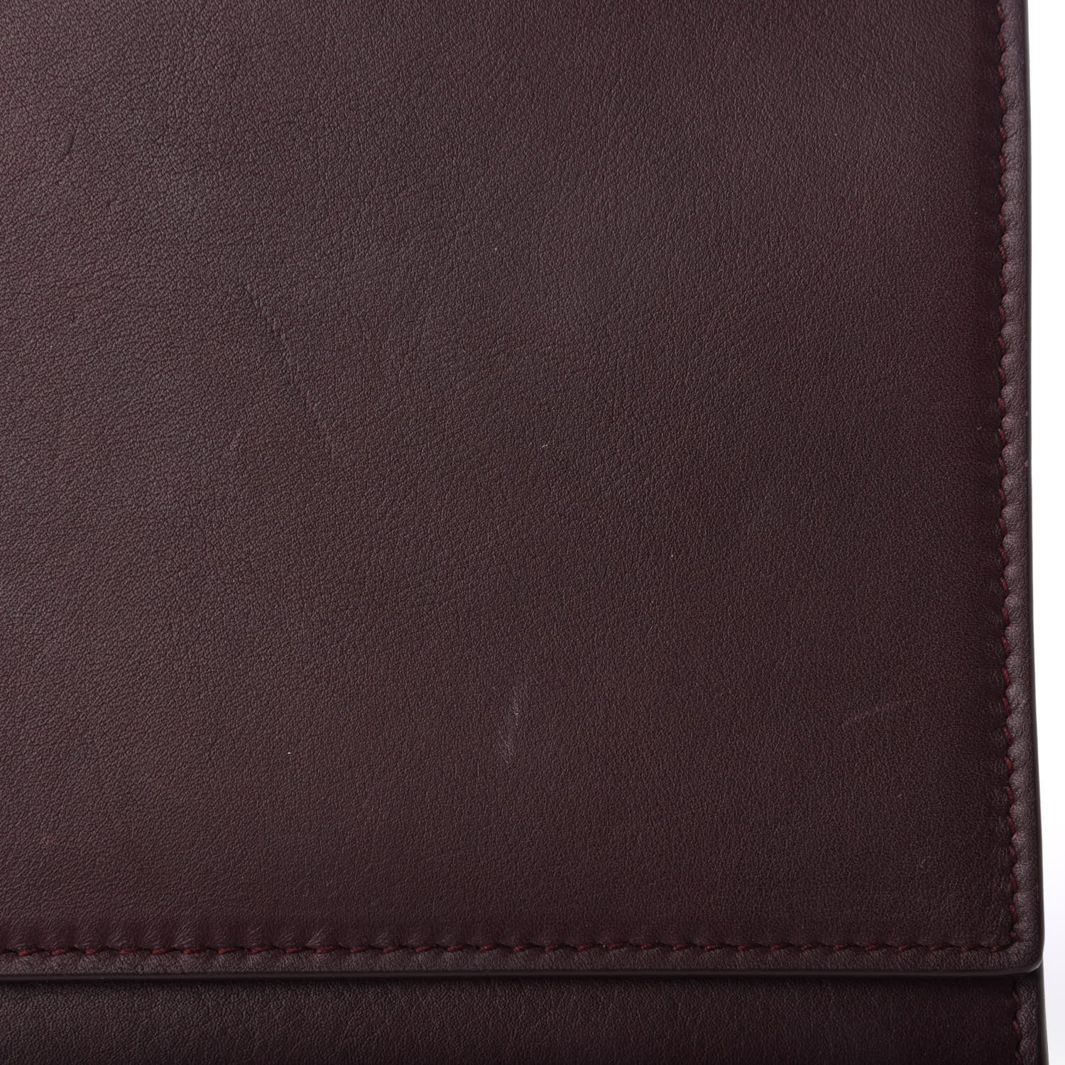 Saint Laurent Calfskin Classic Y Ligne Clutch Bordeaux 7 of 7