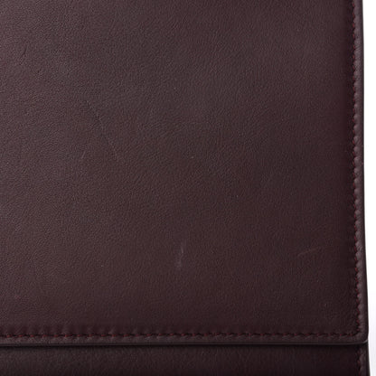 Saint Laurent Calfskin Classic Y Ligne Clutch Bordeaux 7 of 7