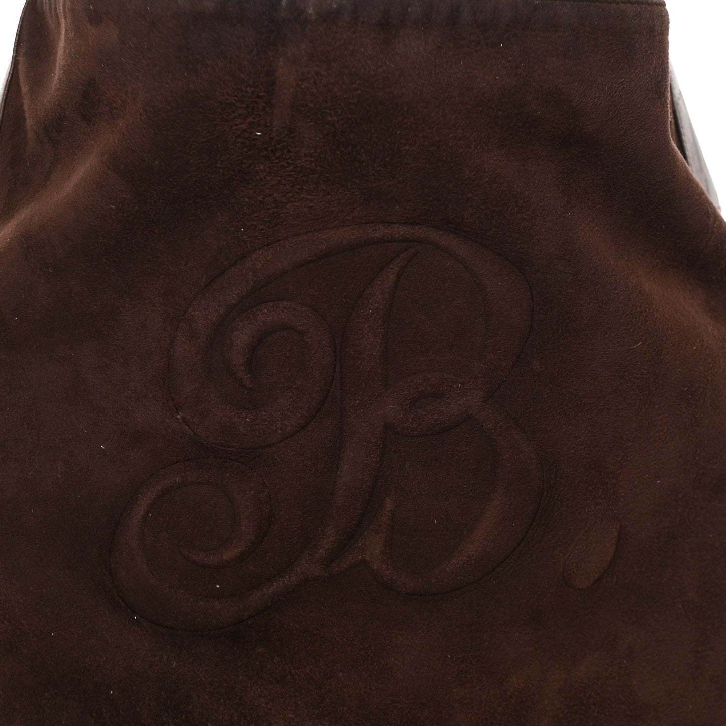 Suede Calfskin B Hobo Brown