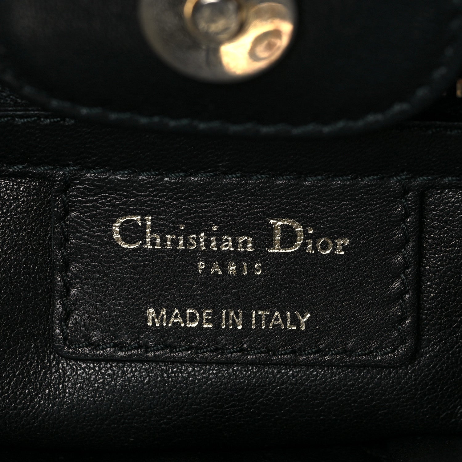 Christian Dior Gaufre Lambskin Cannage Delices Tote Black 5 of 6
