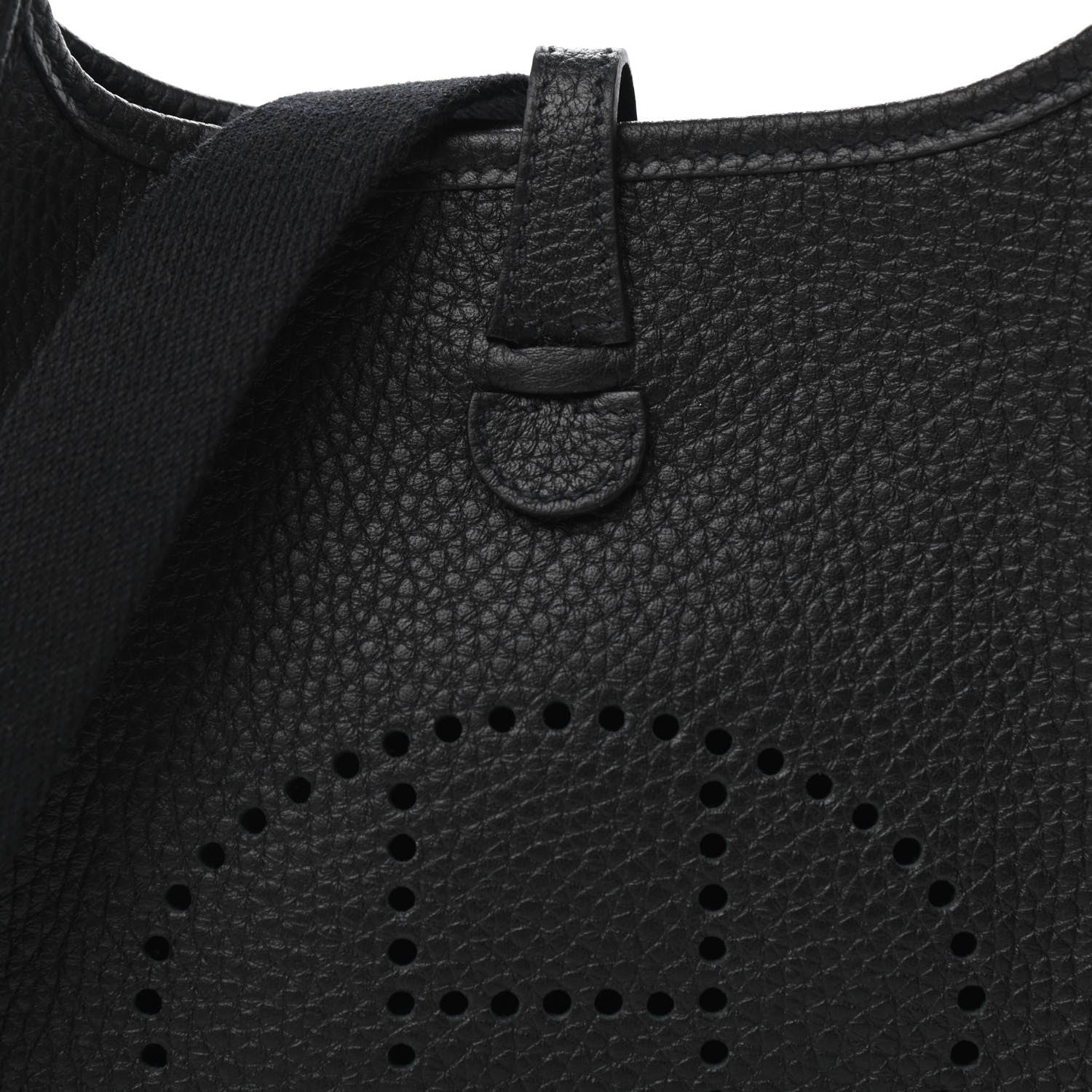 Hermes Taurillon Clemence Evelyne TPM Black 9 of 11