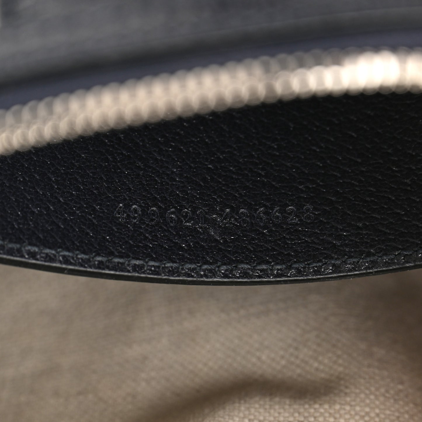 GG Supreme Monogram Textured Dollar Calfskin Web Small Ophidia Dome Shoulder Bag Beige Blue