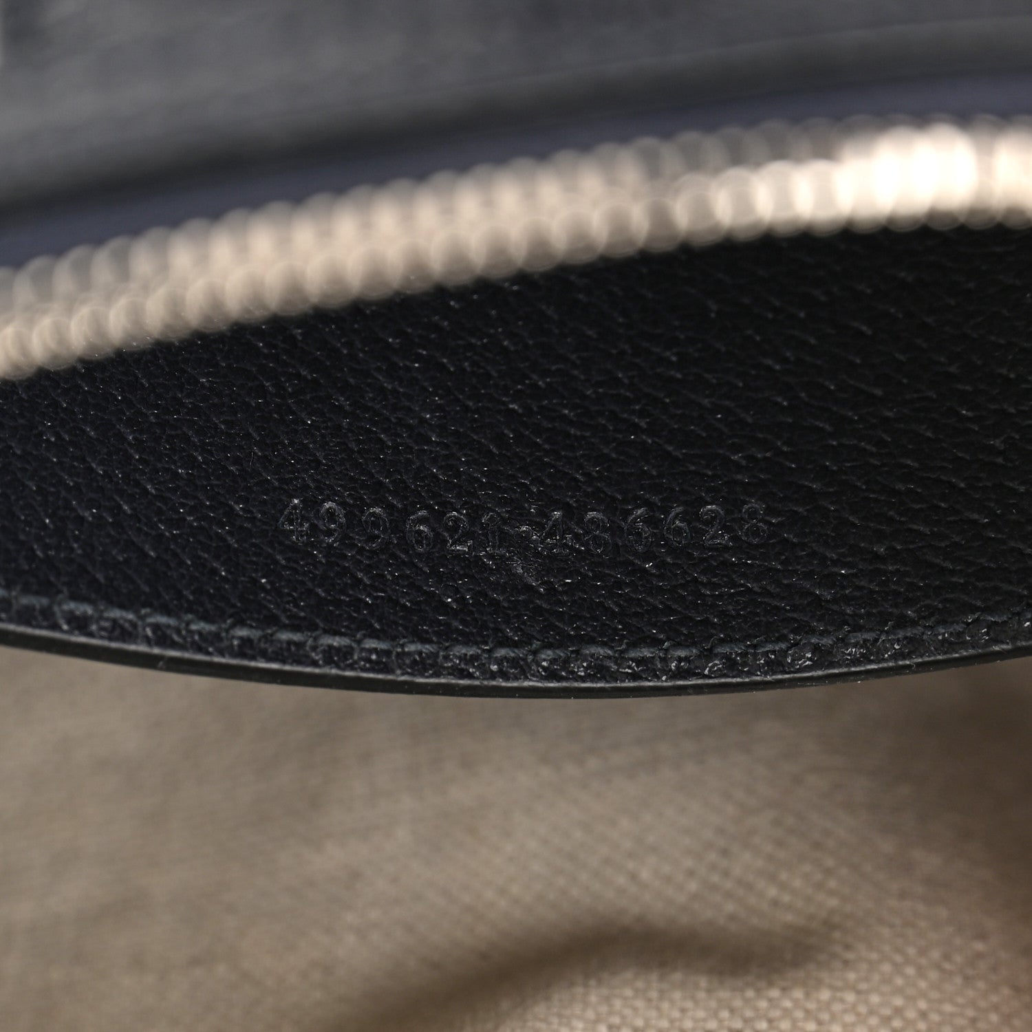 Gucci GG Supreme Monogram Textured Dollar Calfskin Web Small Ophidia Dome Shoulder Bag Beige Blue 7 of 12