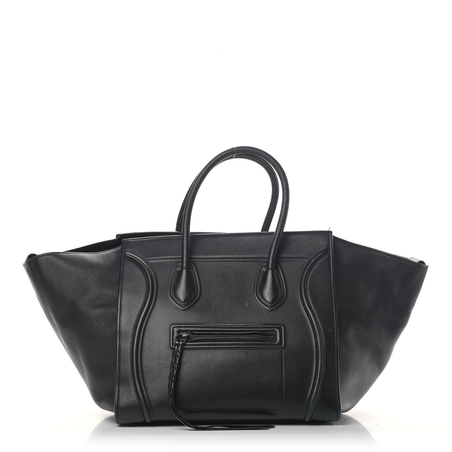 Supple Calfskin Medium Phantom Luggage Black