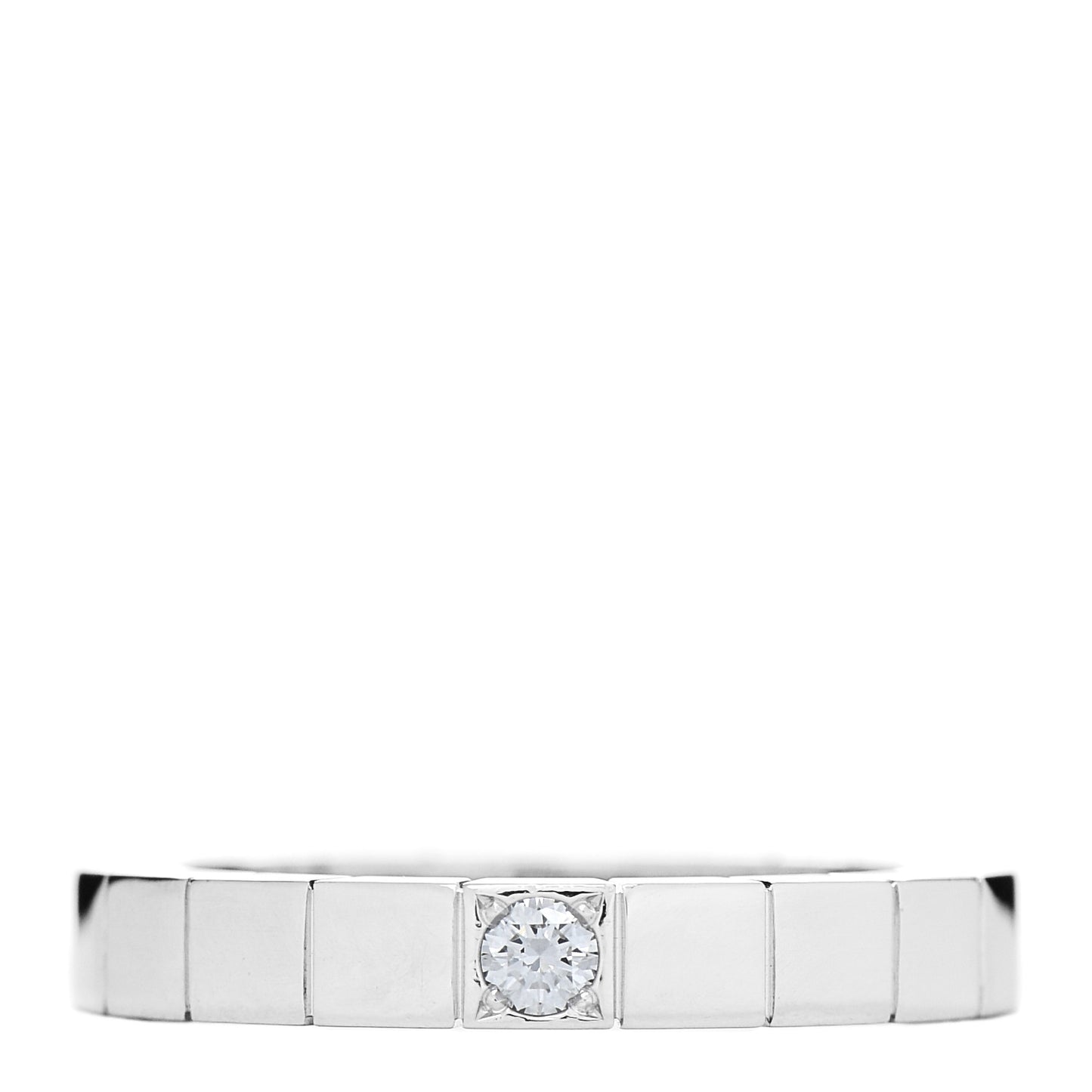 18K White Gold Diamond Lanieres Ring 48 4.5