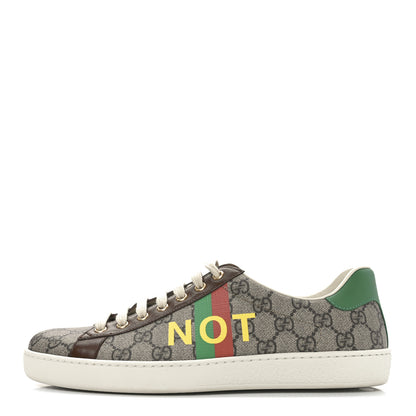 Gucci GG Supreme Monogram Fake/Not Mens Ace Sneakers 8 Beige New Shamarock Brown Sugar 1 of 9