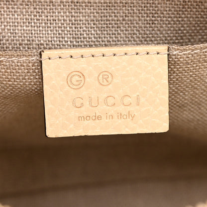 Gucci Monogram Dollar Calfskin Mini Bree Messenger Bag Beige Ebony Avoire 6 of 11