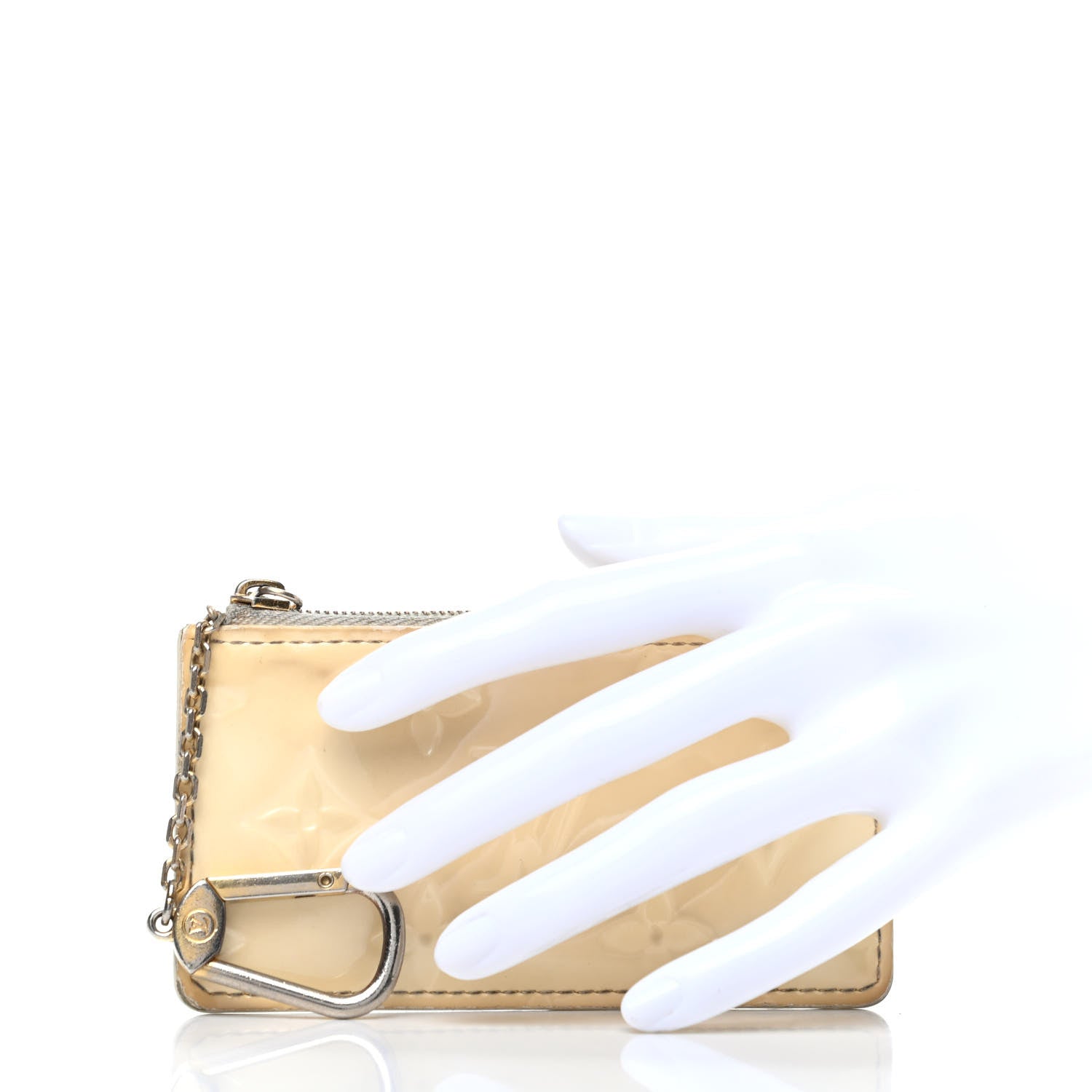 Louis Vuitton Vernis Key Pouch Perle 2 of 6