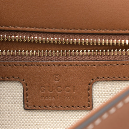Gucci Roxy Calfskin Medium Blondie Top Handle Bag Brown 6 of 10