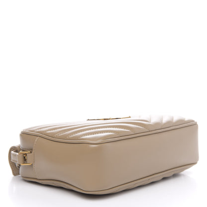 Saint Laurent Calfskin Matelasse Monogram Lou Camera Bag Dark Latte 4 of 11