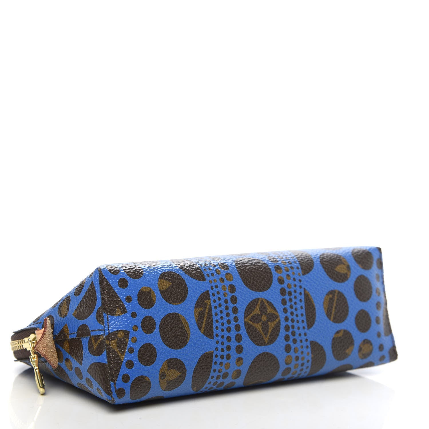 Louis Vuitton Monogram Kusama Pumpkin Dots Cosmetic Pouch Blue 4 of 8