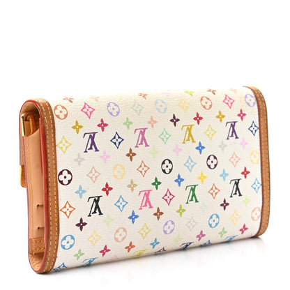 Louis Vuitton Monogram Multicolor Porte Tresor International Wallet White 3 of 8