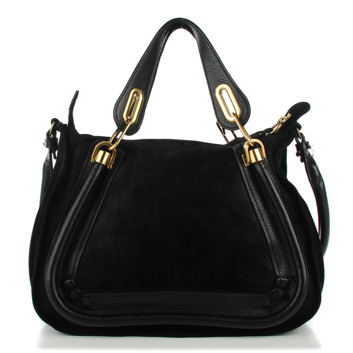 Suede Calfskin Medium Paraty Black