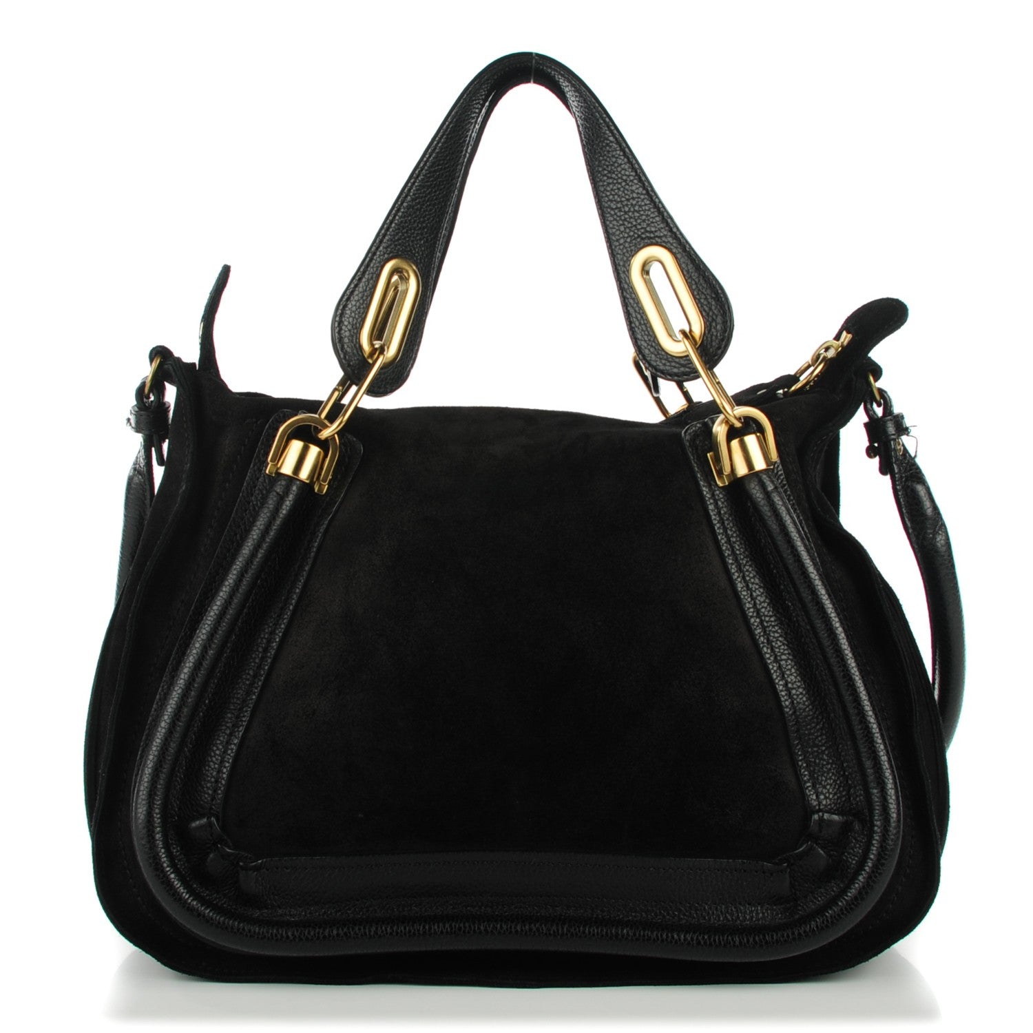 Chloe Suede Calfskin Medium Paraty Black 1 of 9