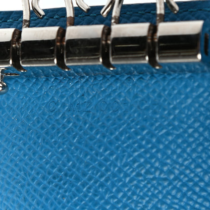 Hermes Epsom Bearn Multicles 4 Key Holder Bleu Zanzibar 7 of 8