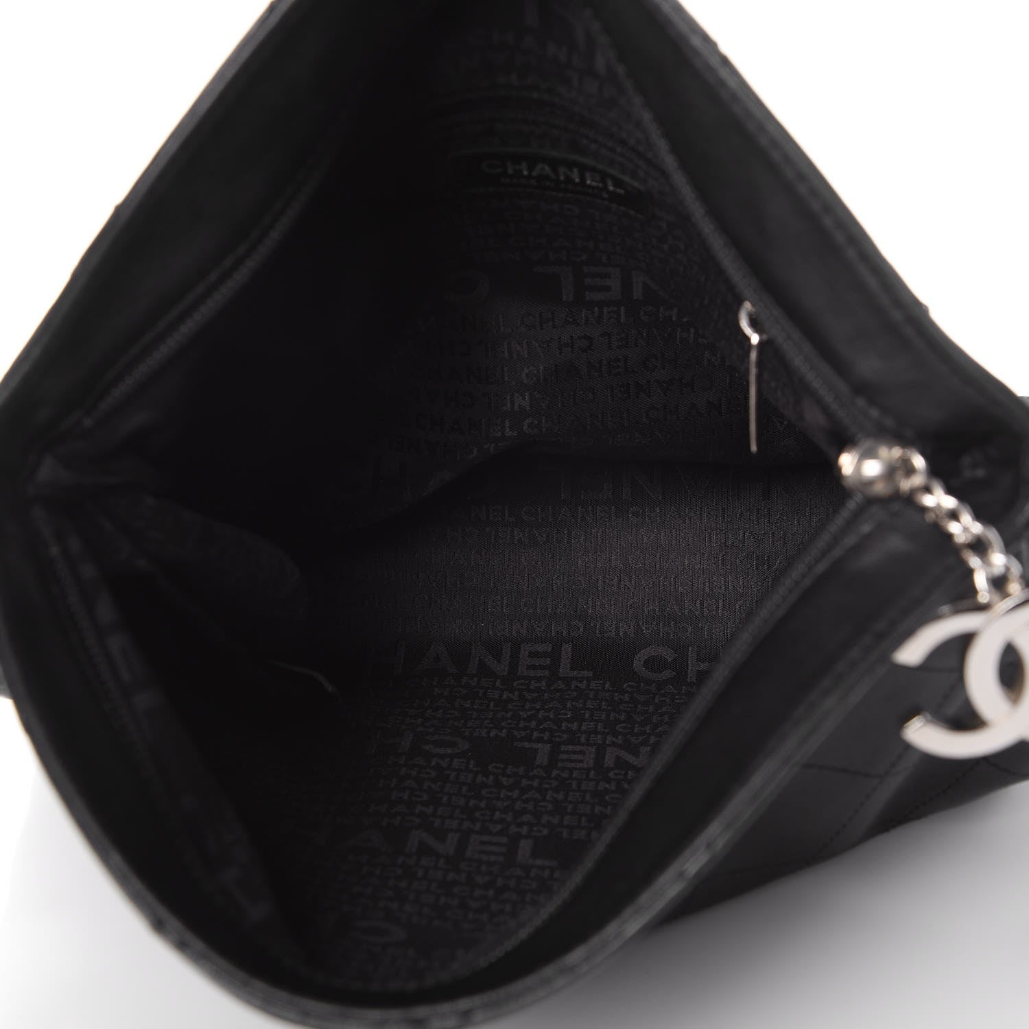 FASHIONPHILE CHANELLambskinStitchedMediumUltimateSoftToteBlack 5 of 8