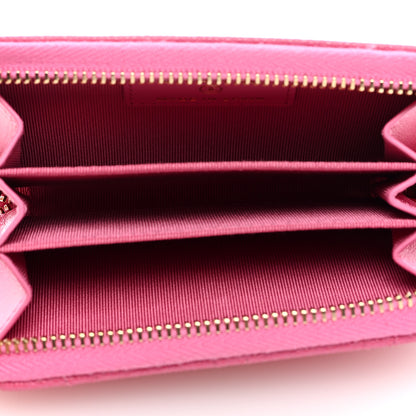 Chanel Caviar Quilted Zip Coin Purse Pink 5 of 7