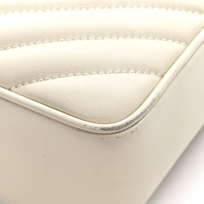 Saint Laurent SAINT LAURENT Calfskin Matelasse Monogram Lou Camera Bag Crema Soft 13 of 14