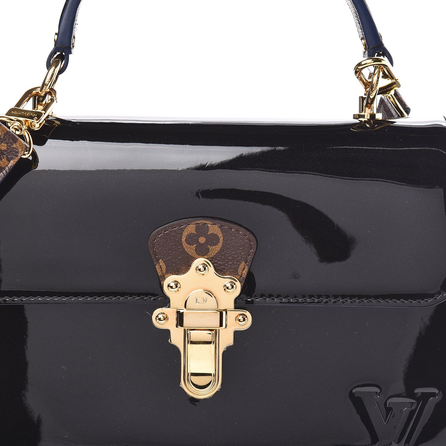 Louis Vuitton Patent Calfskin Monogram Cherrywood PM Black 11 of 11
