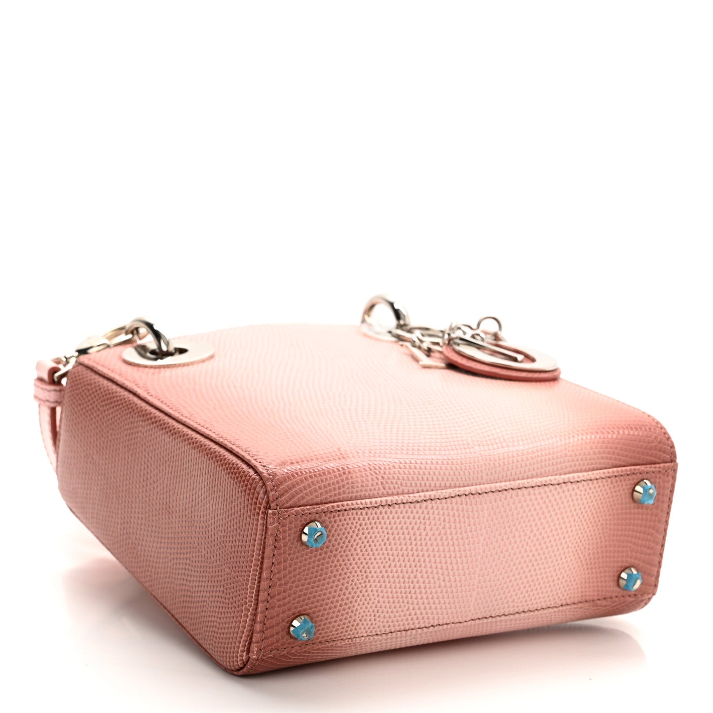 Lizard Gradient Mini Lady Dior Pink