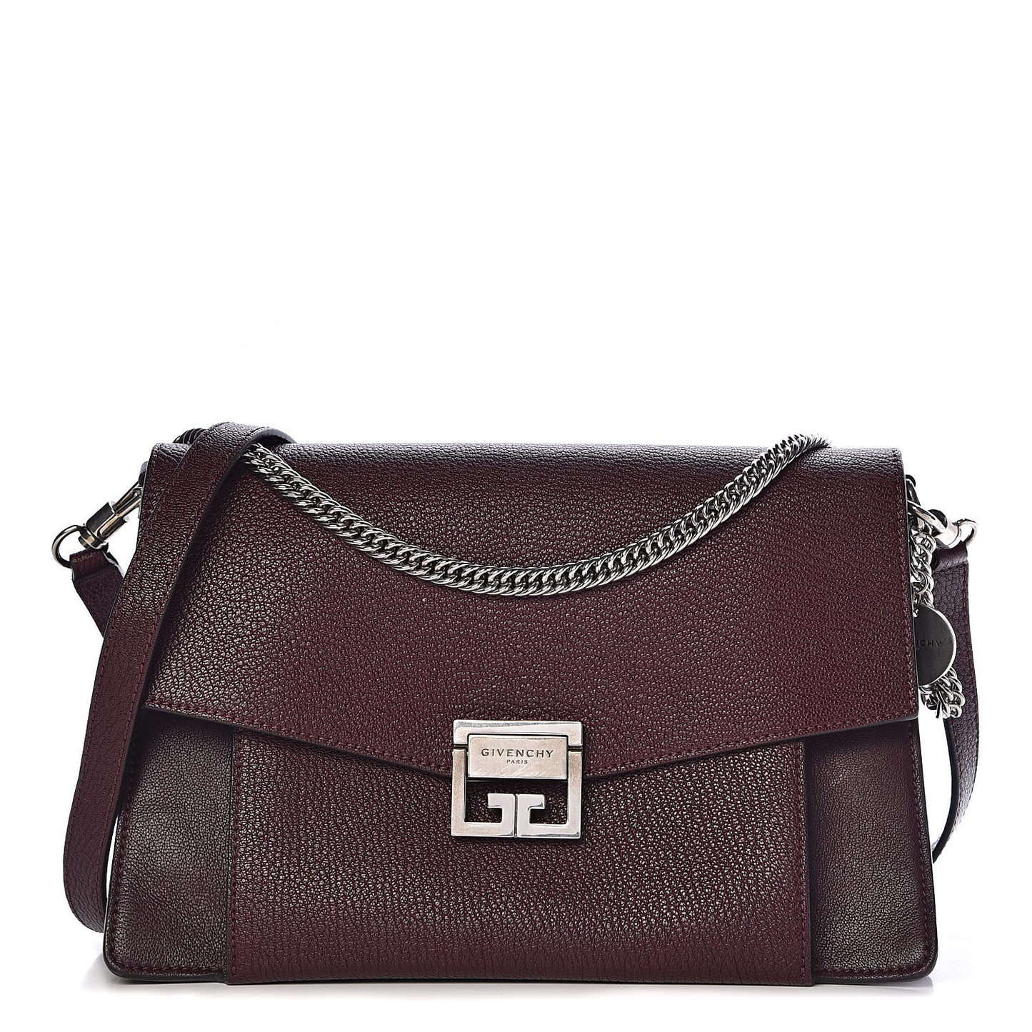Goatskin Medium GV3 Shoulder Bag Aubergine