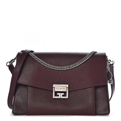 Givenchy Goatskin Medium GV3 Shoulder Bag Aubergine 1 of 9