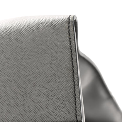 Prada Saffiano City Calfskin Medium Esplanade Tote Mercurio 11 of 13