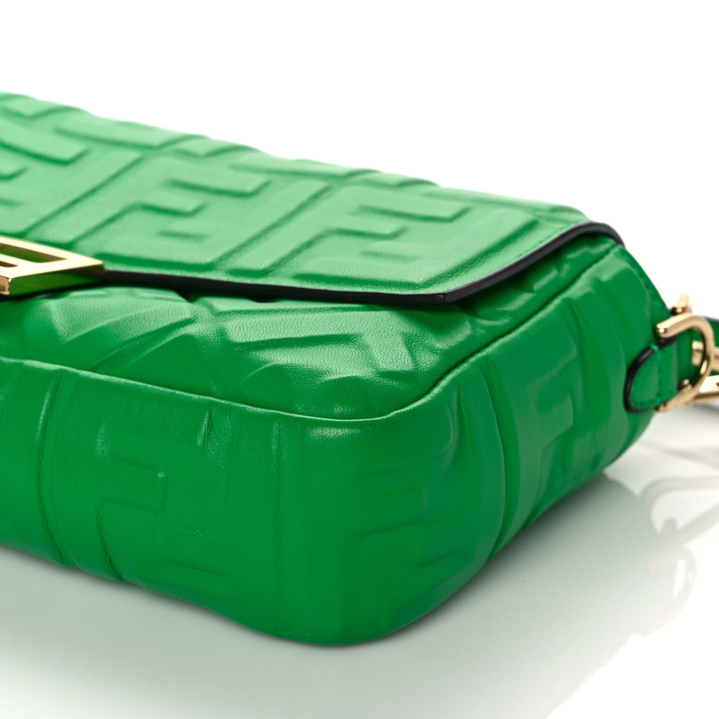 Nappa FF 1974 Embossed Baguette Tomatillo