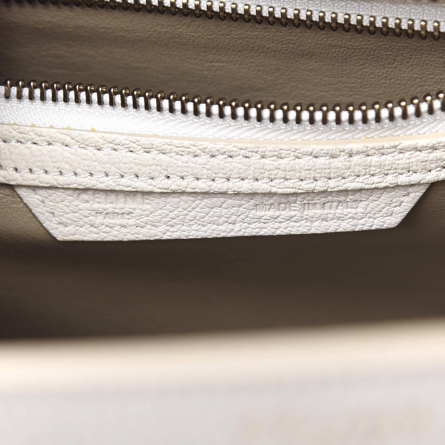 Celine Goatskin Micro Luggage White 5 of 11