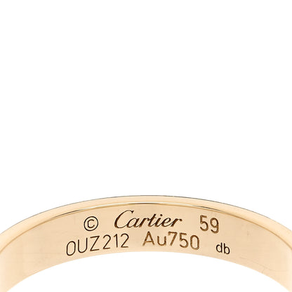 Cartier 18K Yellow Gold 3.5mm LOVE Wedding Band Ring 59 8.75 4 of 4