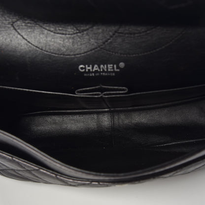 Chanel Metallic Aged Calfskin Quilted 2.55 Reissue 227 Flap So Black 7 of 9