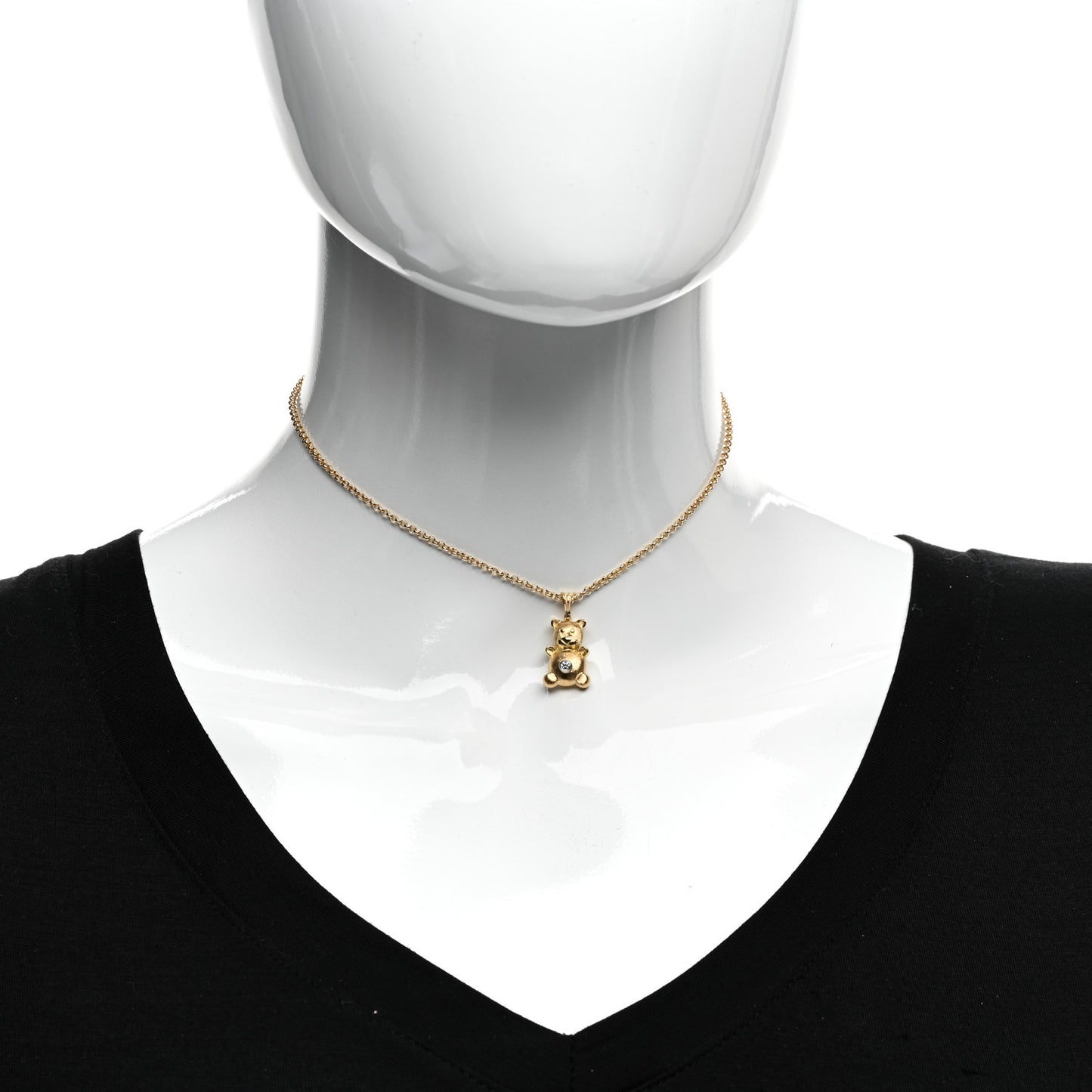 18K Yellow Gold Diamond Bubu Necklace