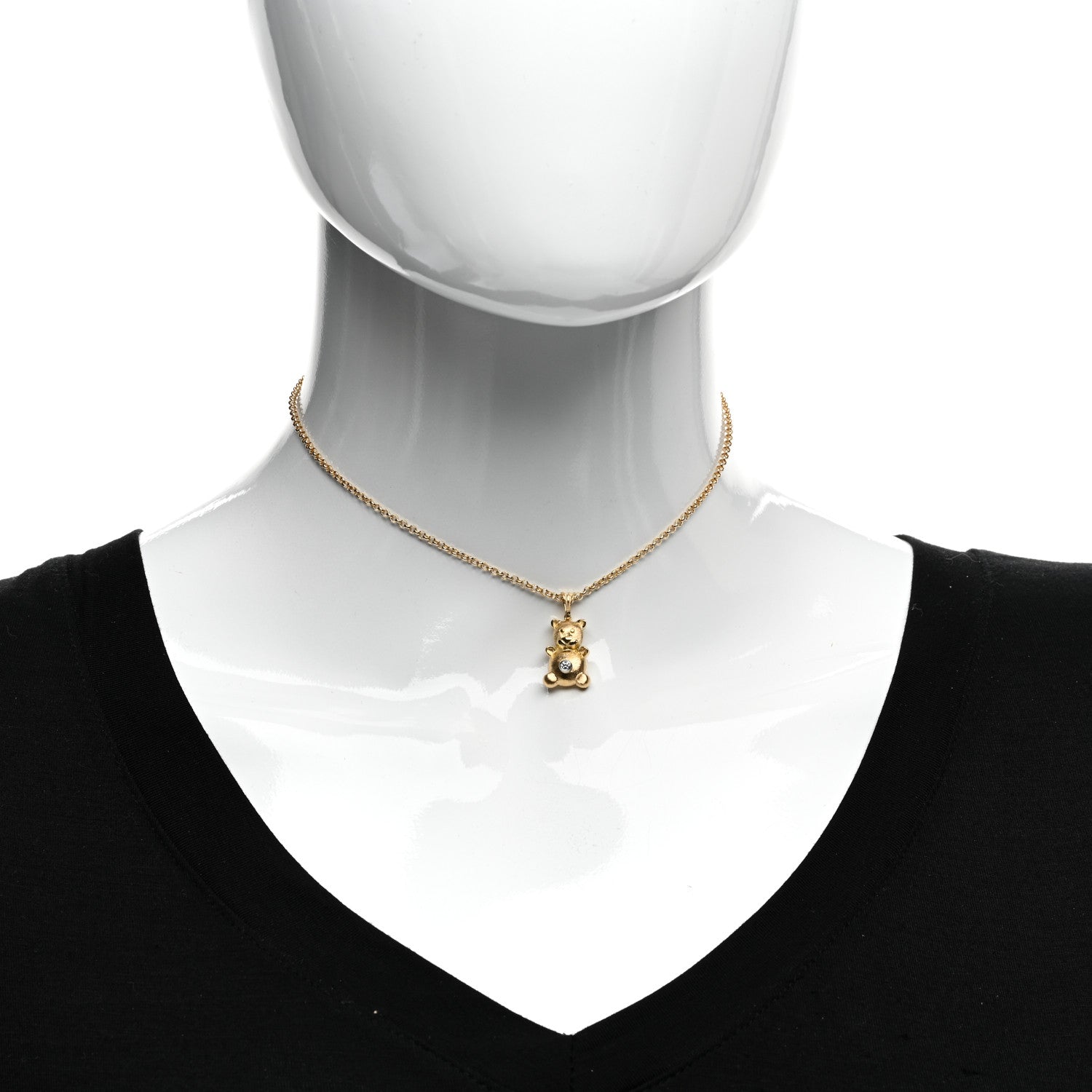 Buccellati 18K Yellow Gold Diamond Bubu Necklace 2 of 4