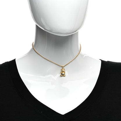 Buccellati 18K Yellow Gold Diamond Bubu Necklace 2 of 4